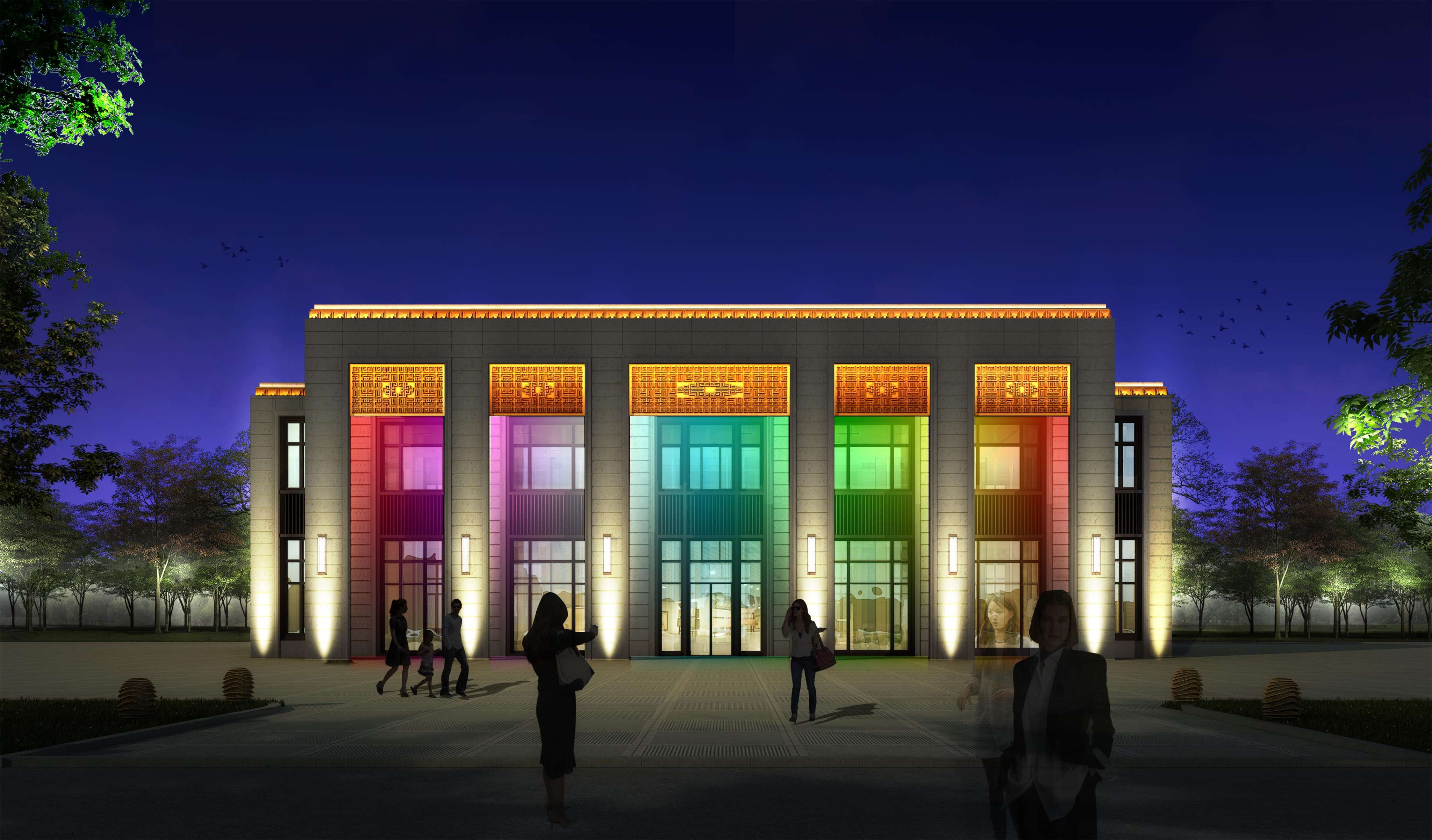 華譽美璟售樓部樓體亮化